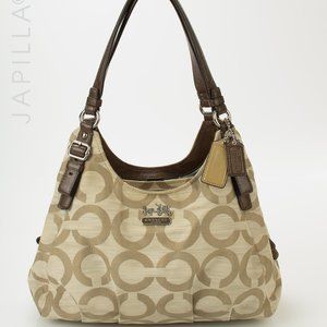 Coach Maggie canvas shoulder bag